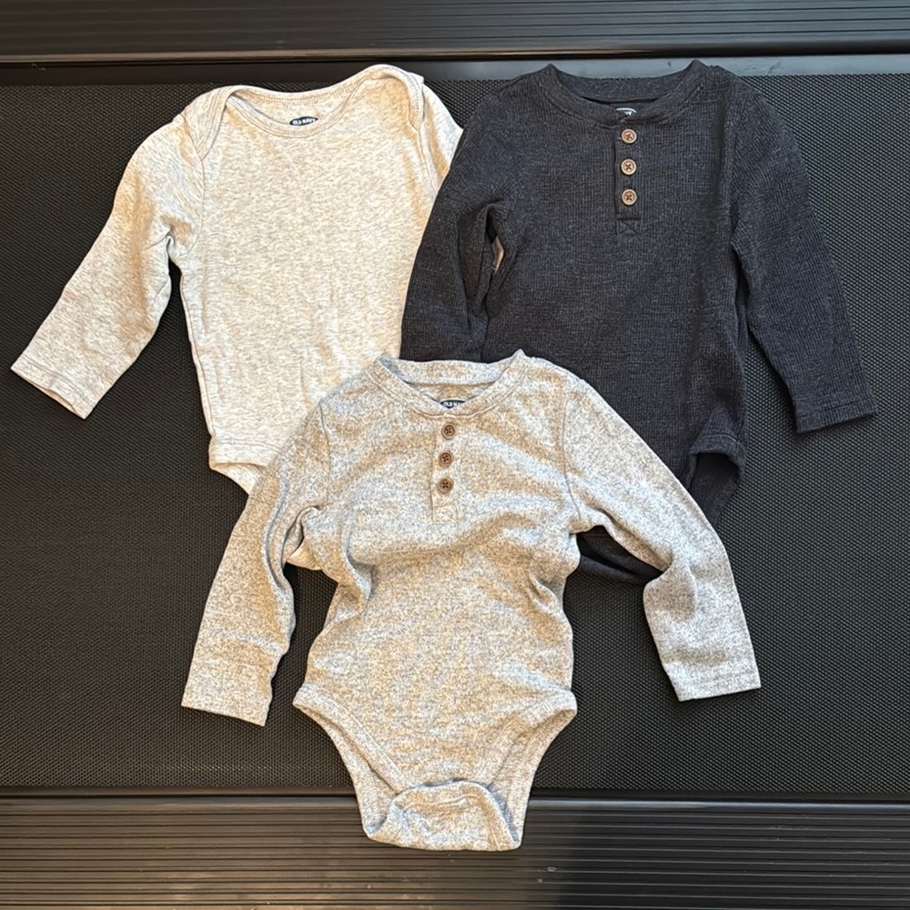 Old Navy Gray and Black Bodysuits One Piece Collection